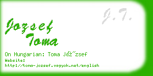 jozsef toma business card